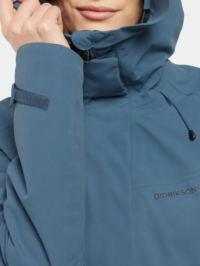 Women Ilma Parka True Blue Didriksons Spring Jackets