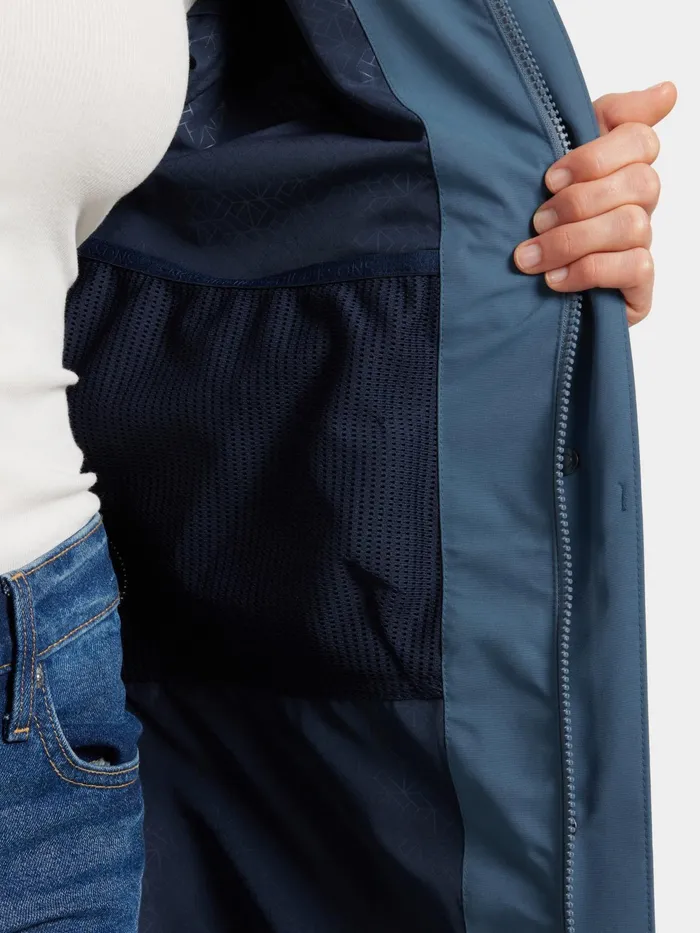 Women Ilma Parka True Blue Didriksons Spring Jackets