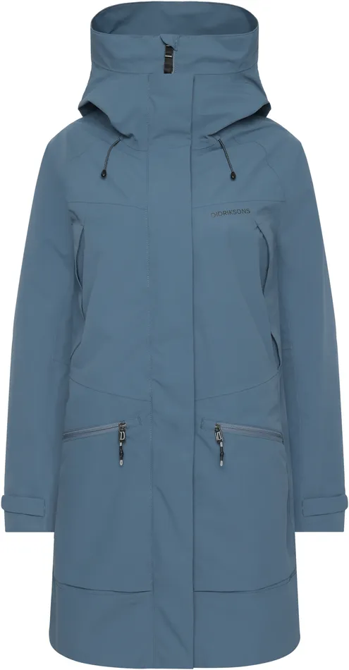 Women Ilma Parka True Blue Didriksons Spring Jackets