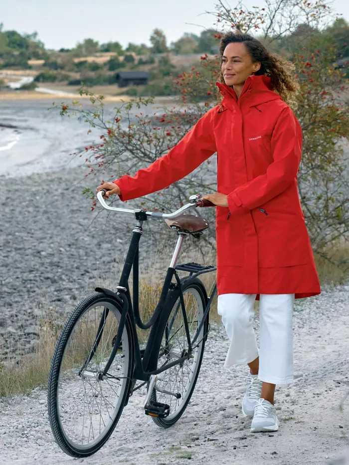 Women Ilma Parka True Blue Didriksons Spring Jackets