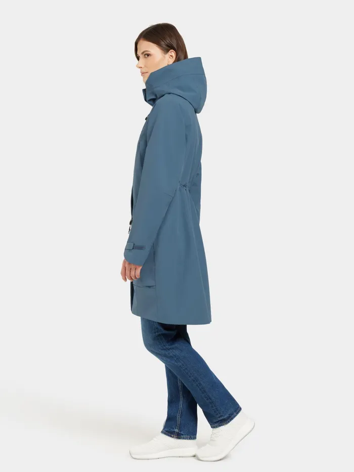 Women Ilma Parka True Blue Didriksons Spring Jackets