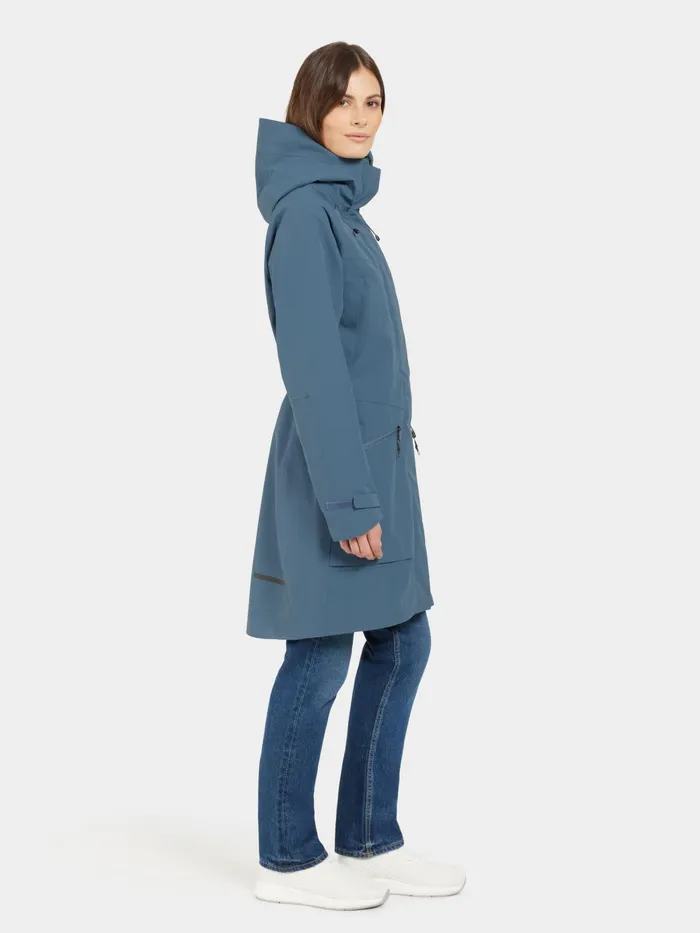 Women Ilma Parka True Blue Didriksons Spring Jackets