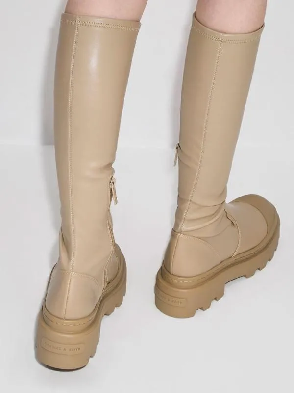 Women Indra KneeHigh Boots 8211 Taupe CHARLES and KEITH Boots
