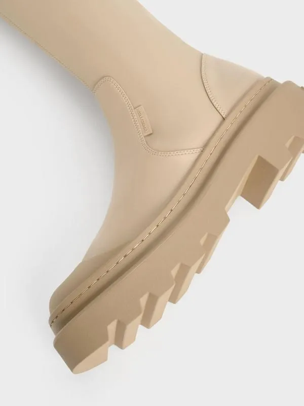 Women Indra KneeHigh Boots 8211 Taupe CHARLES and KEITH Boots