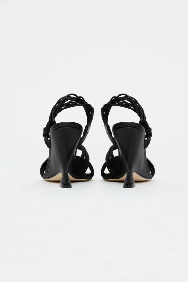 Women IVERLY KNOT WEDGE Black Acler Shoes