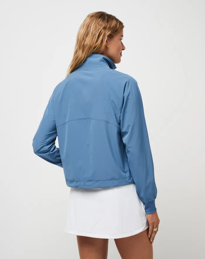 Women Jackets TravisMathew POST MATCH FULL ZIP JACKET Copen Blue