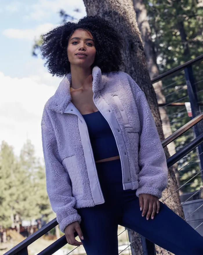 Women Jackets TravisMathew SWEET HEAT FULL ZIP Iris
