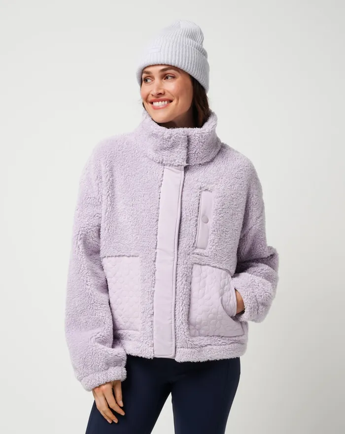 Women Jackets TravisMathew SWEET HEAT FULL ZIP Iris
