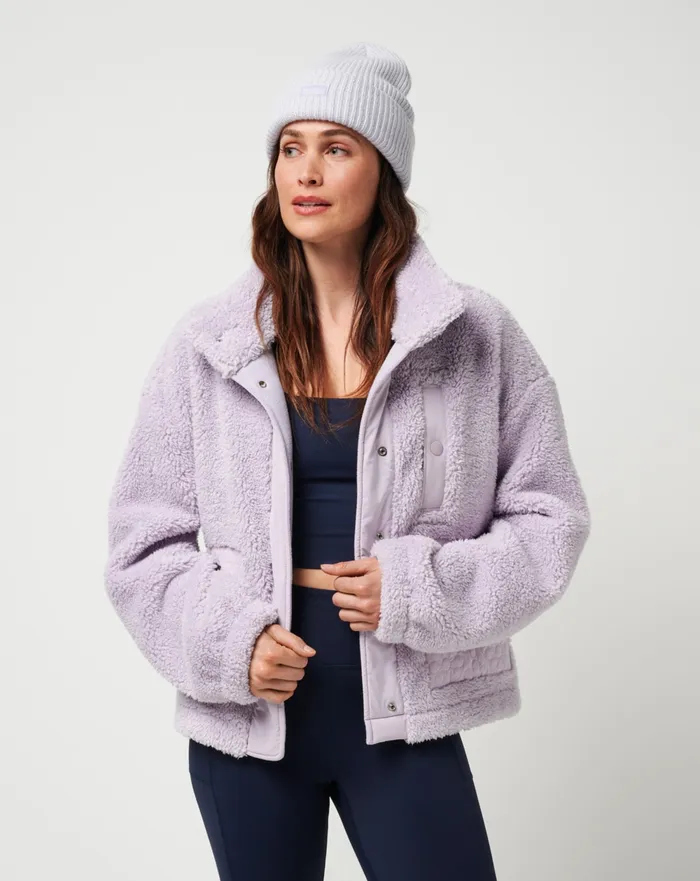 Women Jackets TravisMathew SWEET HEAT FULL ZIP Iris