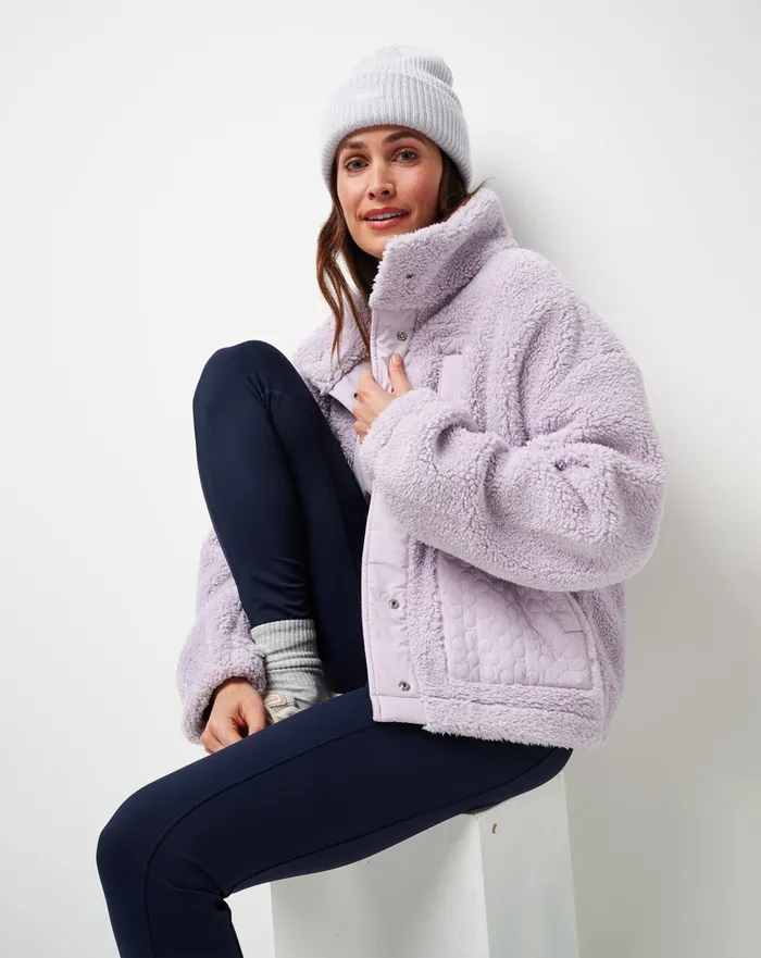 Women Jackets TravisMathew SWEET HEAT FULL ZIP Iris