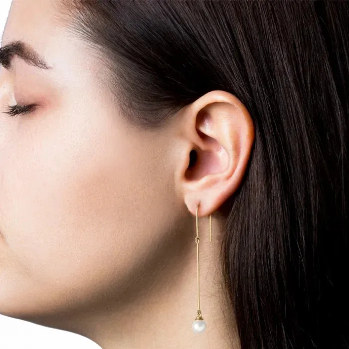 Women Jane Knig 14 Karat Pearl Earring