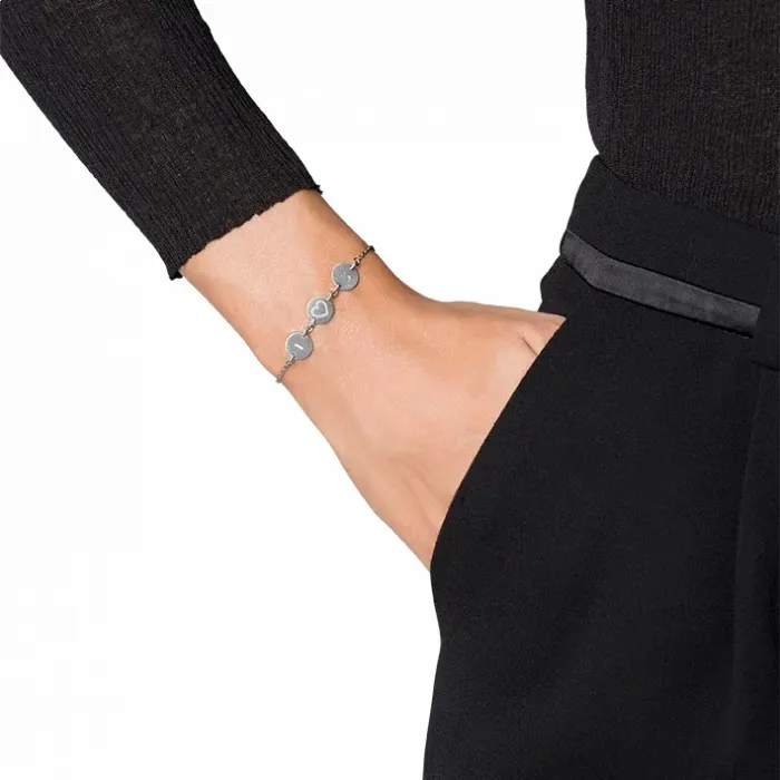 Women Jane Knig Silver Bracelets I Love You Bracelet