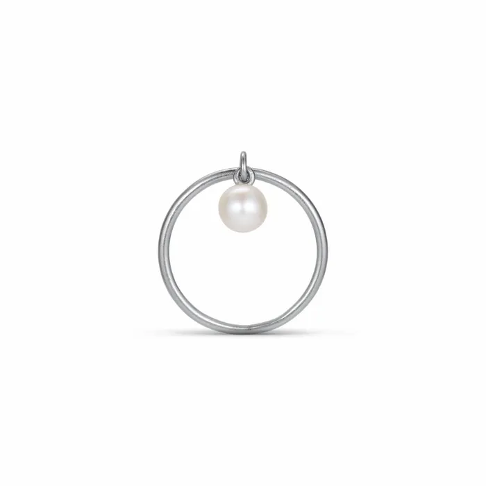 Women Jane Knig Silver Rings Row Pearl Ring Women Jane Knig Silver Rings Row Pearl Ring