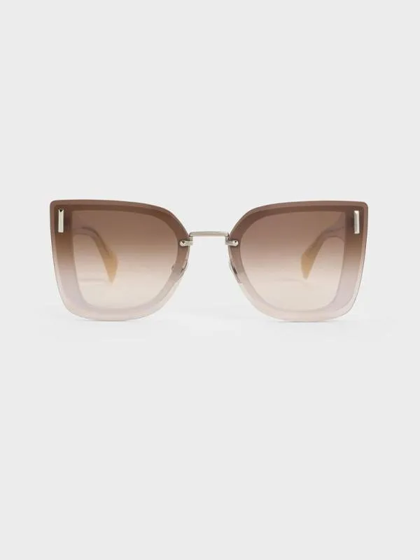Women Jill Recycled Acetate Geometric Butterfly Sunglasses 8211 Multi CHARLES and KEITH Butterfly Women Jill Recycled Acetate Geometric Butterfly Sunglasses 8211 Multi CHARLES and KEITH Butterfly