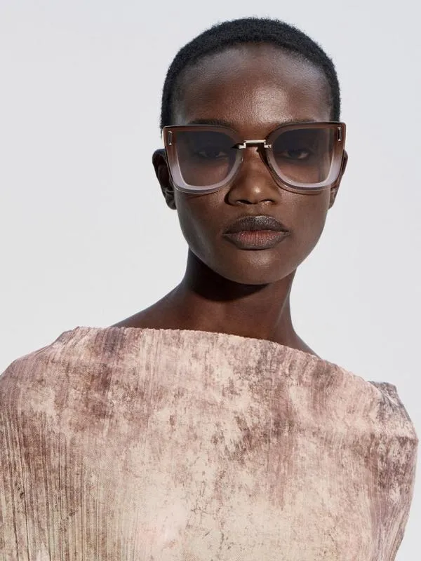 Women Jill Recycled Acetate Geometric Butterfly Sunglasses 8211 Multi CHARLES and KEITH Butterfly