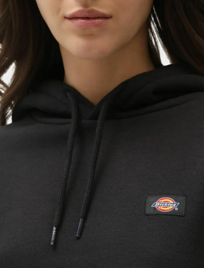 Women Jumpers and Sweatshirts Dickies Oakport Cropped Hoodie Black
