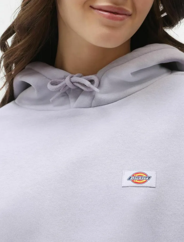 Women Jumpers and Sweatshirts Dickies Oakport Cropped Hoodie Lilac Gray