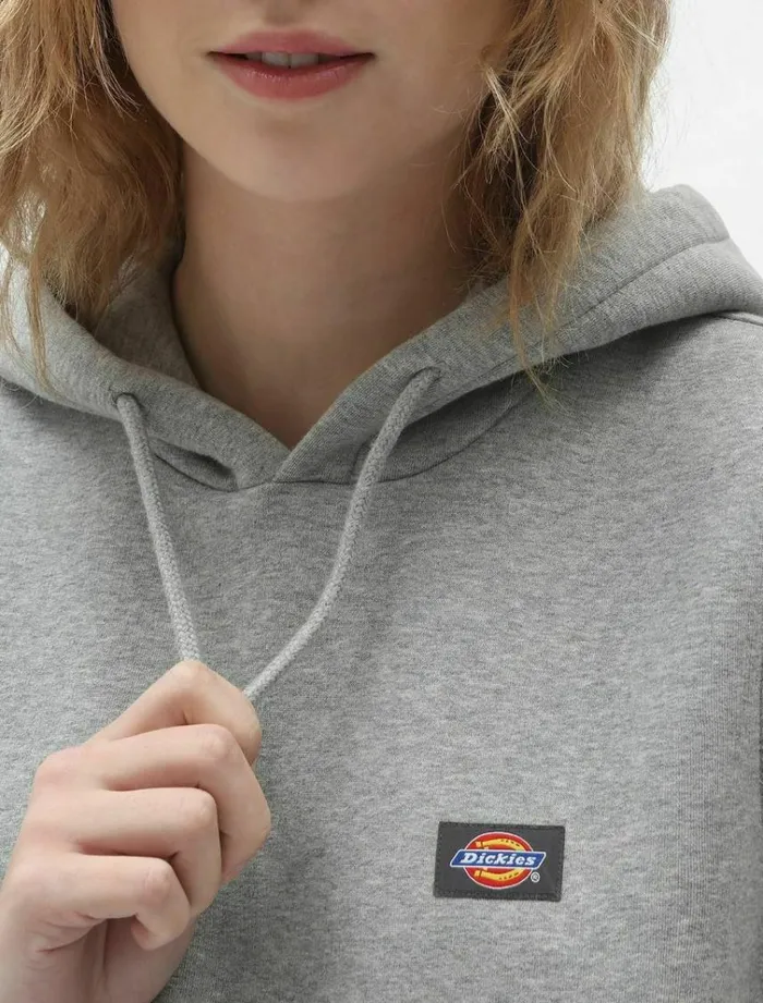 Women Jumpers and Sweatshirts Dickies Oakport Hoodie Grey Melange