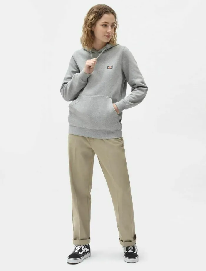 Women Jumpers and Sweatshirts Dickies Oakport Hoodie Grey Melange