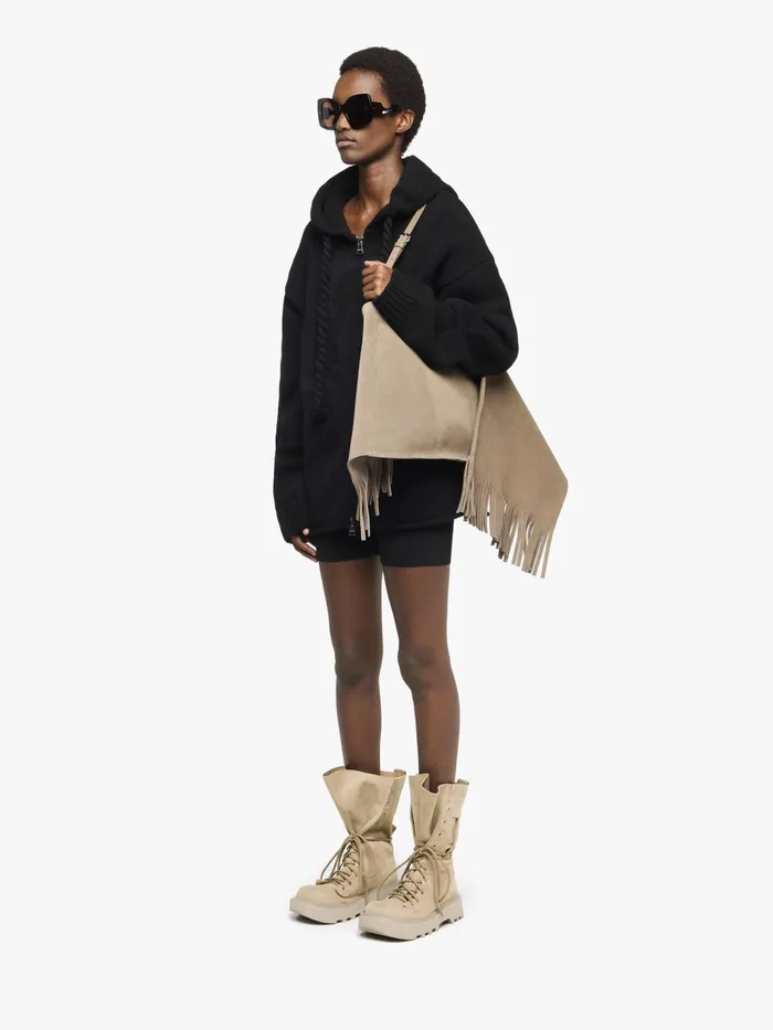 Women Knitwear JW Anderson ANCHOR LOGO HOODIE WITH ZIP Blacknavy Women Knitwear JW Anderson ANCHOR LOGO HOODIE WITH ZIP Blacknavy