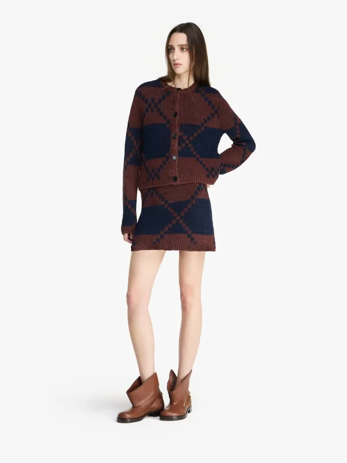 Women Knitwear JW Anderson FAIRISLE CARDIGAN Navychestnut Women Knitwear JW Anderson FAIRISLE CARDIGAN Navychestnut