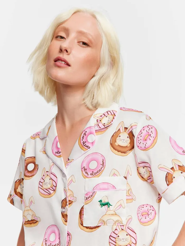 Women Krispy Kreme Pink Bunnies Shortie Pj Set Multi Peter Alexander Sets and Onesies Women Krispy Kreme Pink Bunnies Shortie Pj Set Multi Peter Alexander Sets and Onesies