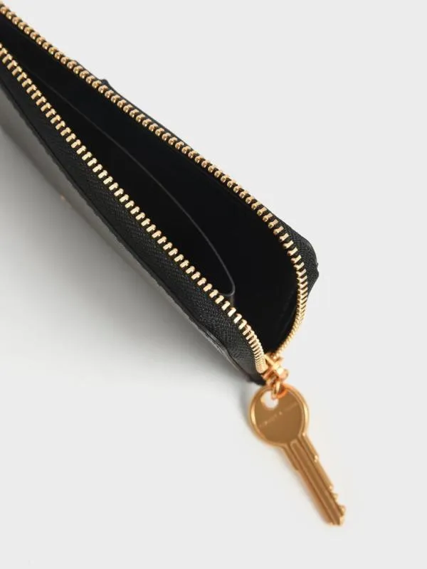 Women Lane Key ZipAround Wallet 8211 Black CHARLES and KEITH Small Wallets Women Lane Key ZipAround Wallet 8211 Black CHARLES and KEITH Small Wallets