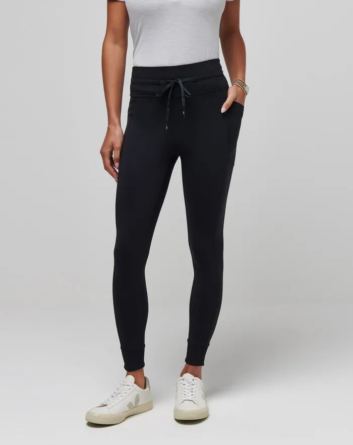 Women Leggings TravisMathew MOVEKNIT TIE LEGGING Black