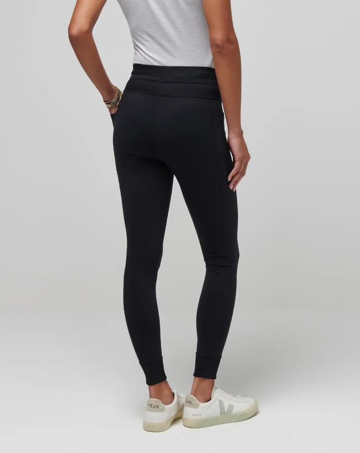 Women Leggings TravisMathew MOVEKNIT TIE LEGGING Black