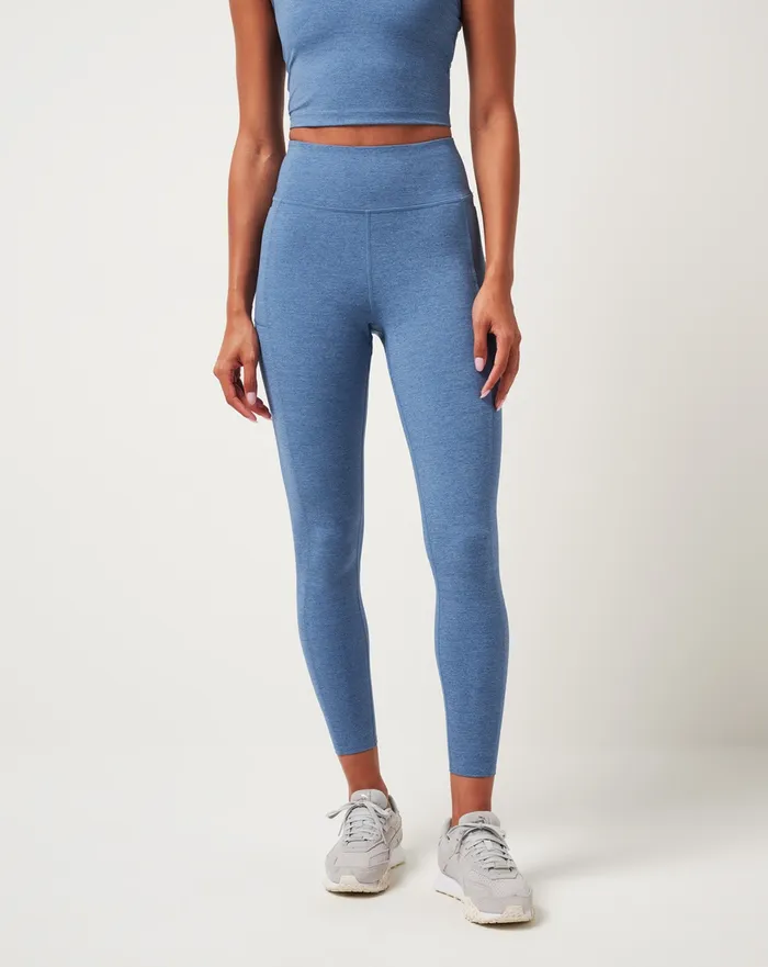 Women Leggings TravisMathew WHERE IT COUNTS LEGGING Heather Copen Blue