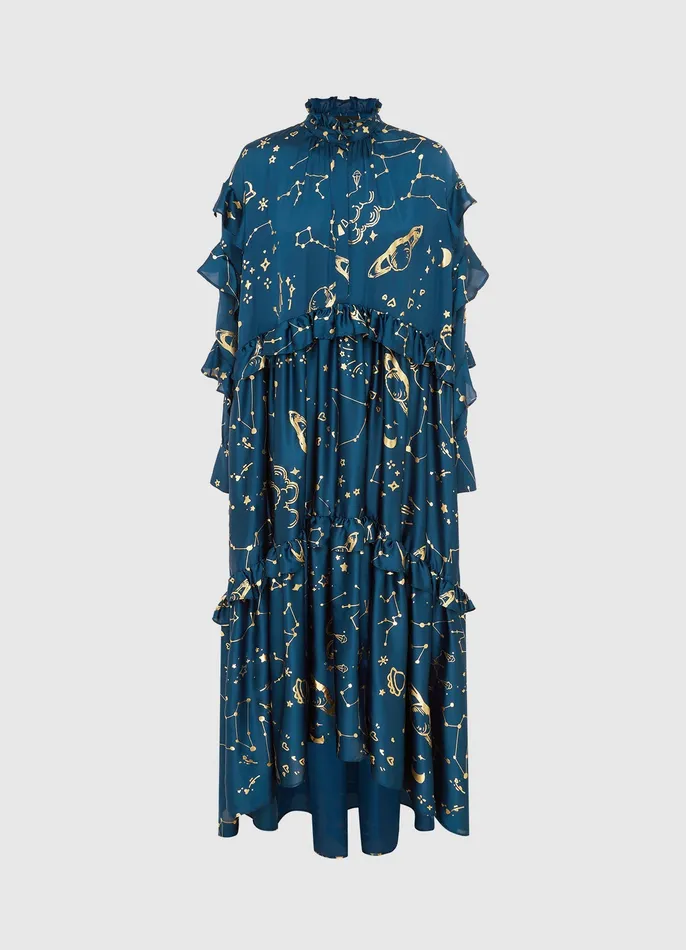 Women LEO LIN Catherine Maxi Dress 8211 Celestial Print Dresses and Jumpsuits
