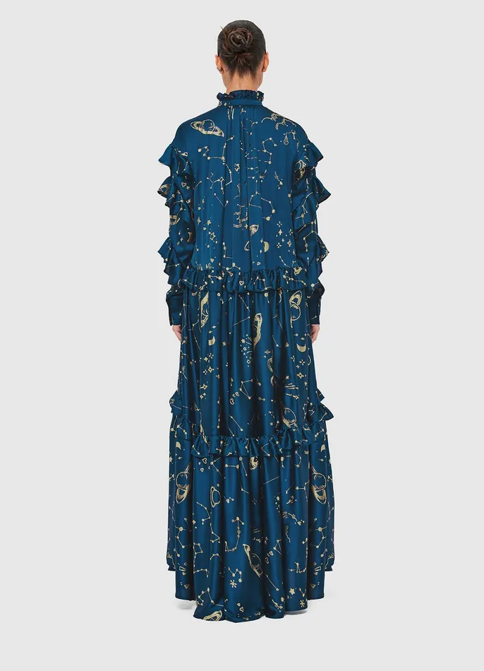 Women LEO LIN Catherine Maxi Dress 8211 Celestial Print Dresses and Jumpsuits