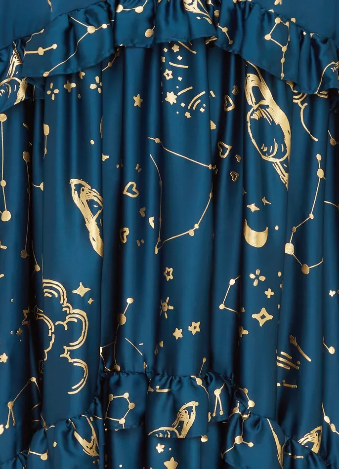 Women LEO LIN Catherine Maxi Dress 8211 Celestial Print Dresses and Jumpsuits