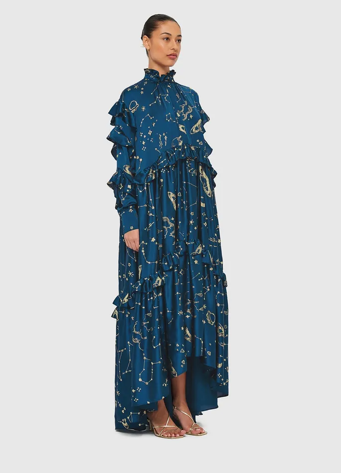 Women LEO LIN Catherine Maxi Dress 8211 Celestial Print Dresses and Jumpsuits