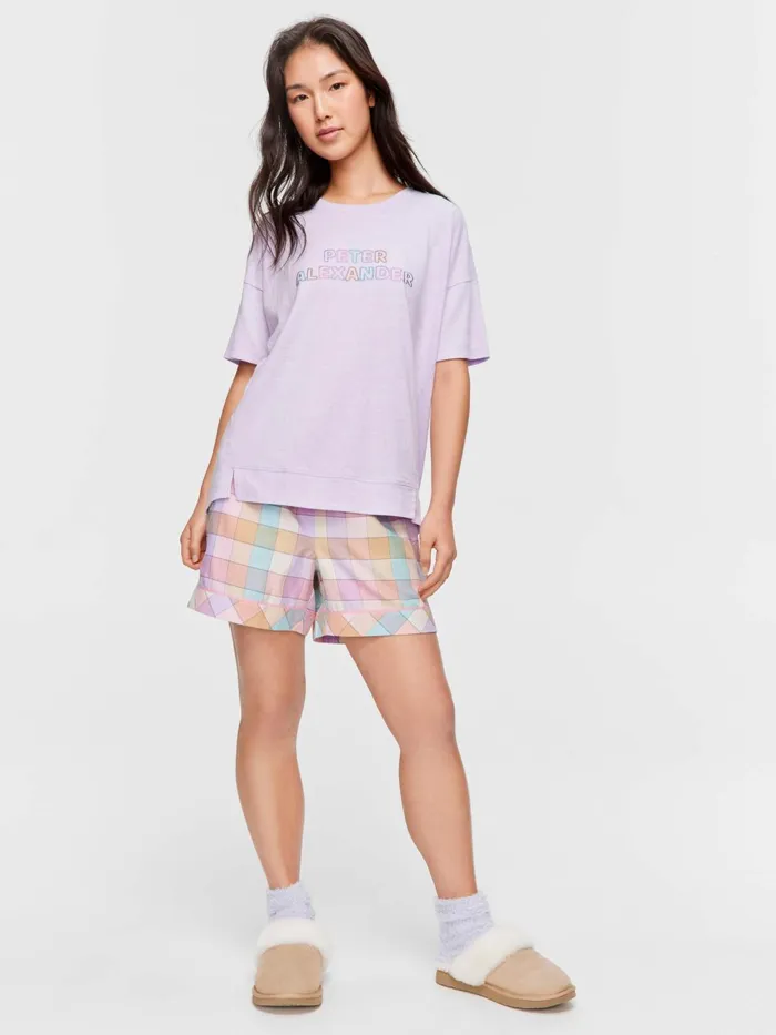 Women Lilac Peter Alexander Logo Tee Lilac Peter Alexander Tops