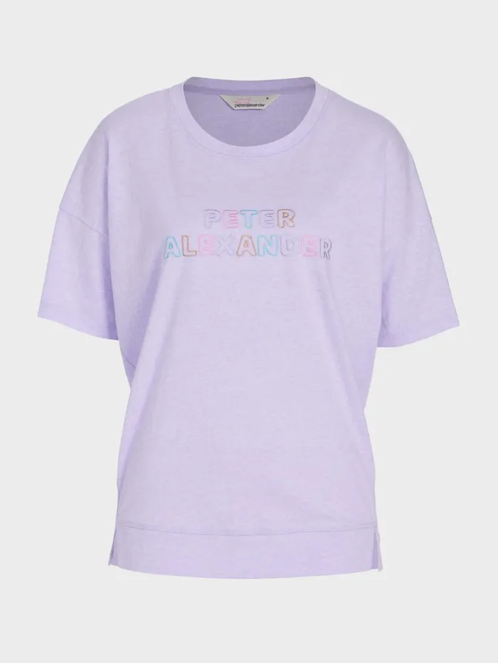Women Lilac Peter Alexander Logo Tee Lilac Peter Alexander Tops