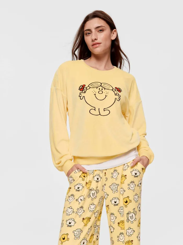 Women Little Miss Sunshine Fluffy Sweater Yellow Peter Alexander Tops