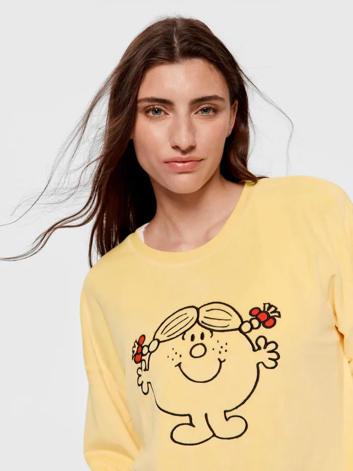 Women Little Miss Sunshine Fluffy Sweater Yellow Peter Alexander Tops
