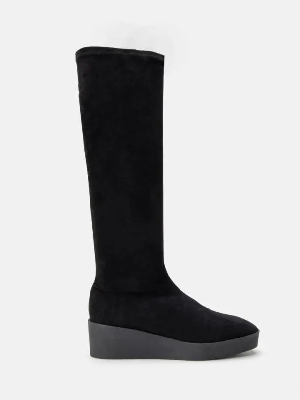 Women LOANE Suede Stretch Black Clergerie Boots and High Boots