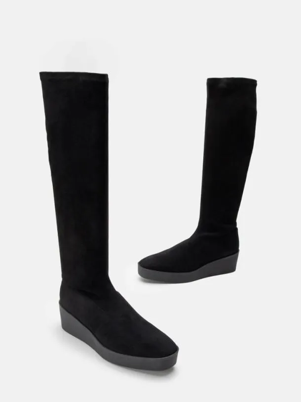 Women LOANE Suede Stretch Black Clergerie Boots and High Boots