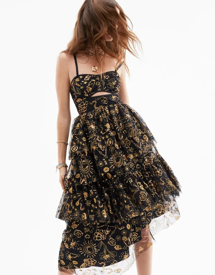 Women LORI TULLE DRESS BLACK Black Betsey Johnson