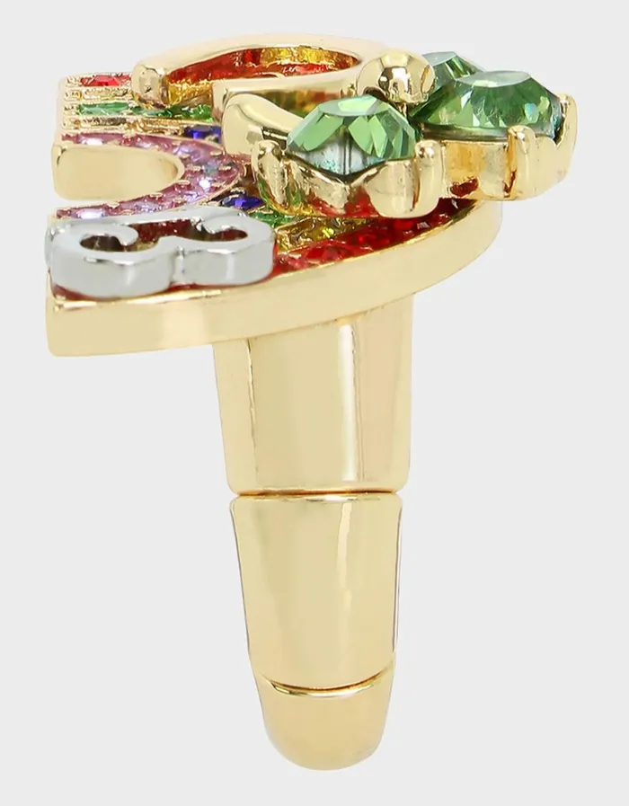 Women LUCKING OUT RAINBOW RING RAINBOW Betsey Johnson Women LUCKING OUT RAINBOW RING RAINBOW Betsey Johnson