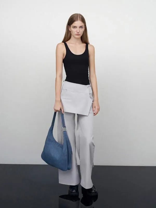 Women Lumen Denim Slouchy Hobo Bag 8211 Denim Blue CHARLES and KEITH Hobo Bags