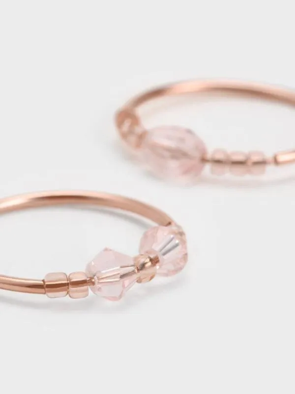 Women Luxem Beaded TwoRing Set 8211 Rose Gold CHARLES and KEITH Rings Women Luxem Beaded TwoRing Set 8211 Rose Gold CHARLES and KEITH Rings