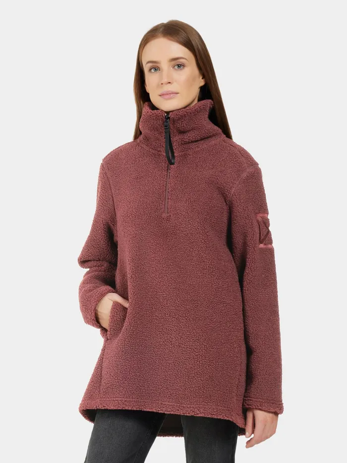 Women Marina HalfZip Old Rust Didriksons Autumn Jackets