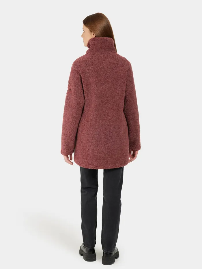 Women Marina HalfZip Old Rust Didriksons Autumn Jackets
