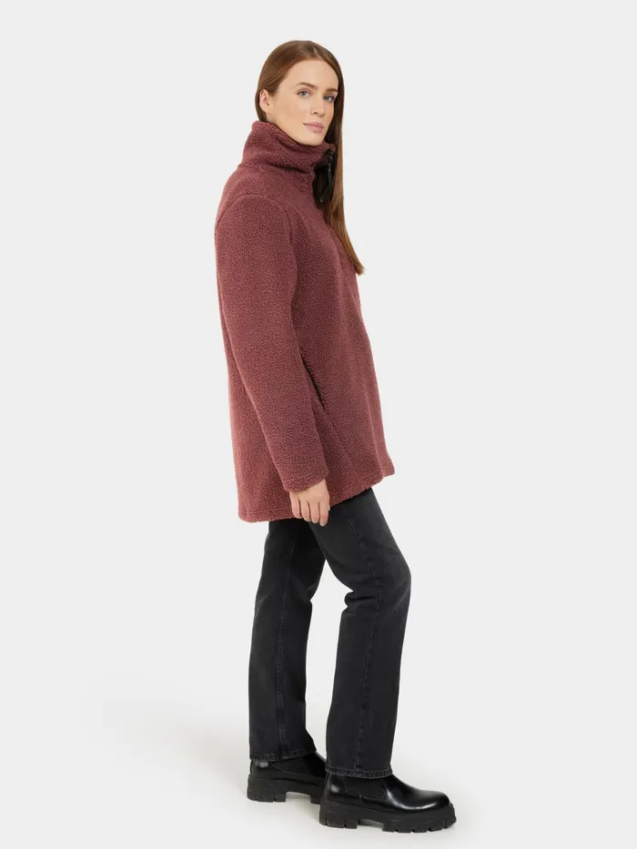 Women Marina HalfZip Old Rust Didriksons Autumn Jackets
