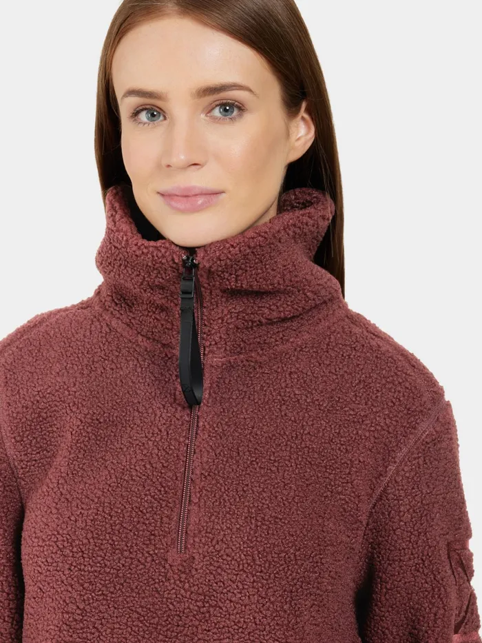 Women Marina HalfZip Old Rust Didriksons Autumn Jackets