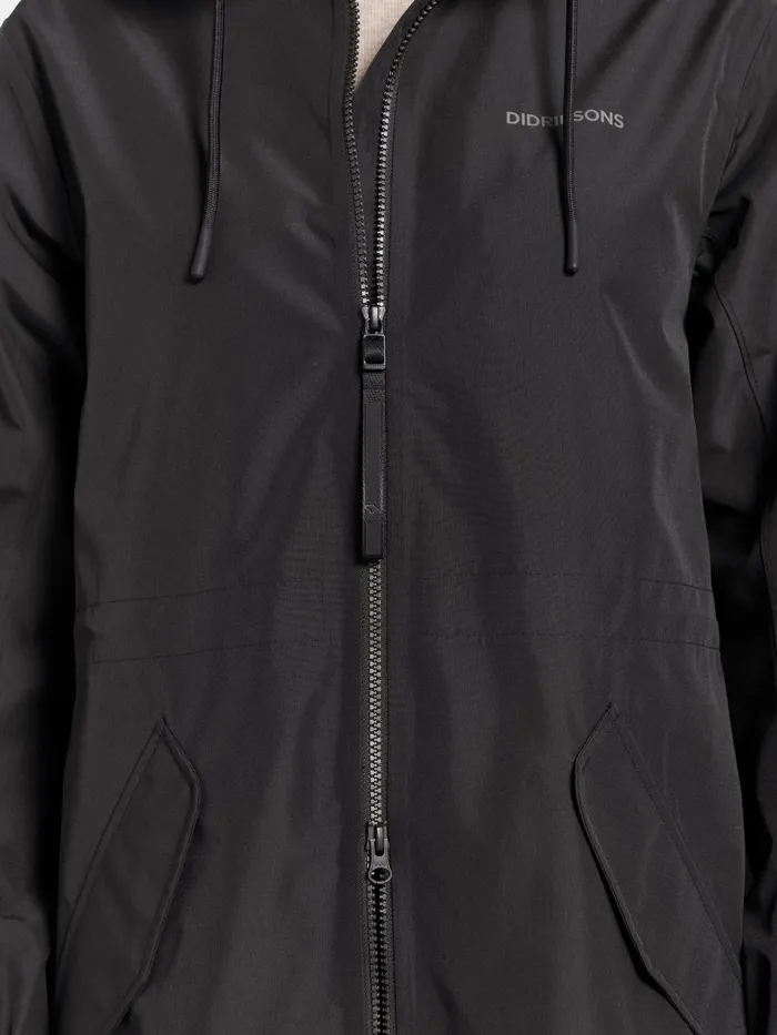 Women Marta Parka Black Didriksons Spring Jackets