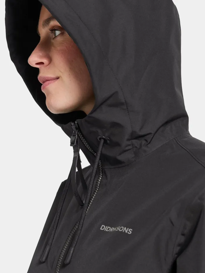 Women Marta Parka Black Didriksons Spring Jackets